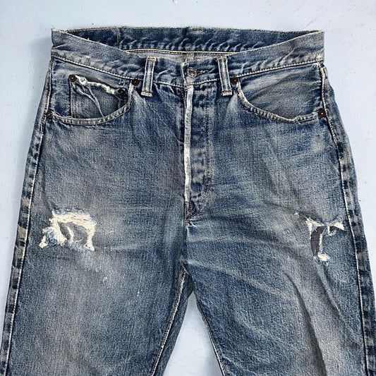 Levis 501 XX Big E Vintage 40s Redline Selvedge USA XX 1940s 50s Jeans 29x28