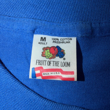 VTG 90s Cayman Islands Sea Turtle Coral Reef Graphic T Shirt Blue Single Stitch