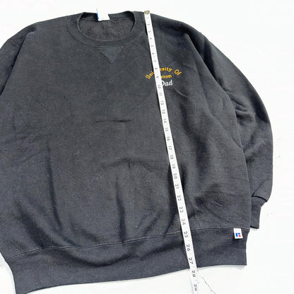 Russell Athletic 2XL Sweatshirt 90s VTG Crewneck USA Black Akron University Dad