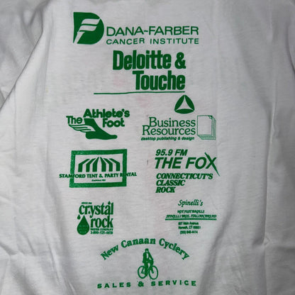Jolly Jogger Running Hanes 80s VTG T Shirt Dana Farber Santa Fit Pre 5K 1980s