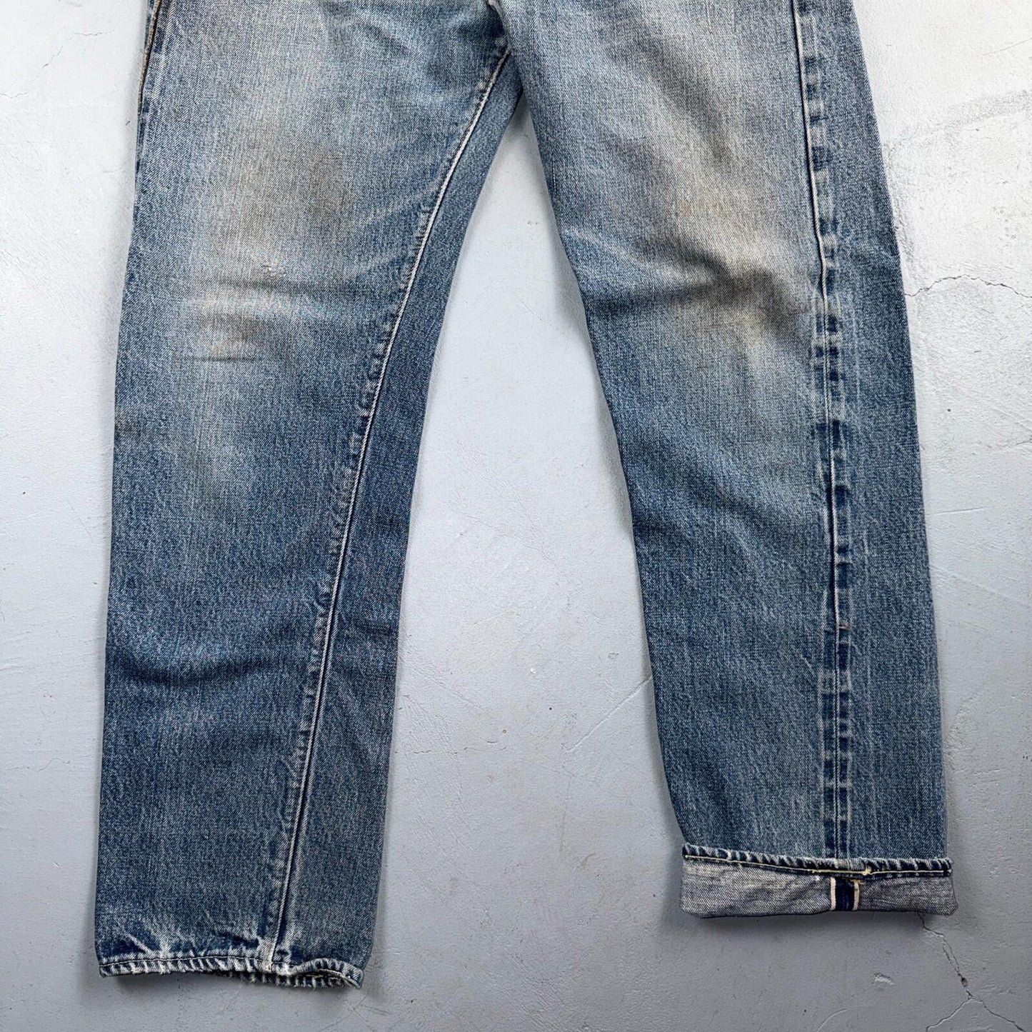 Levis 501 Vintage 70s SS Redline Selvedge USA Jeans Light Wash 36x34 Act 34x30