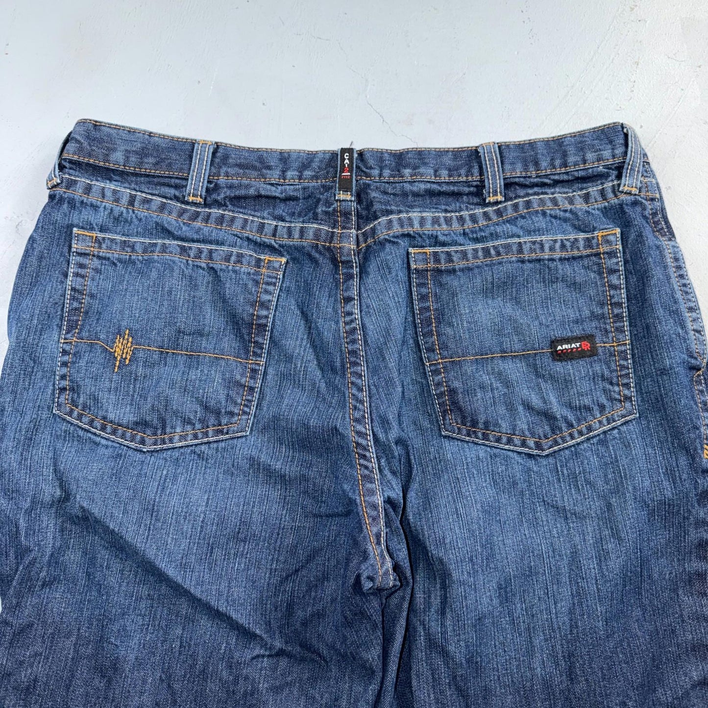 Ariat M4 FR Jeans Mens Blue Flame Resistant Cat 2 Relaxed Boot Cut 42x30 Denim
