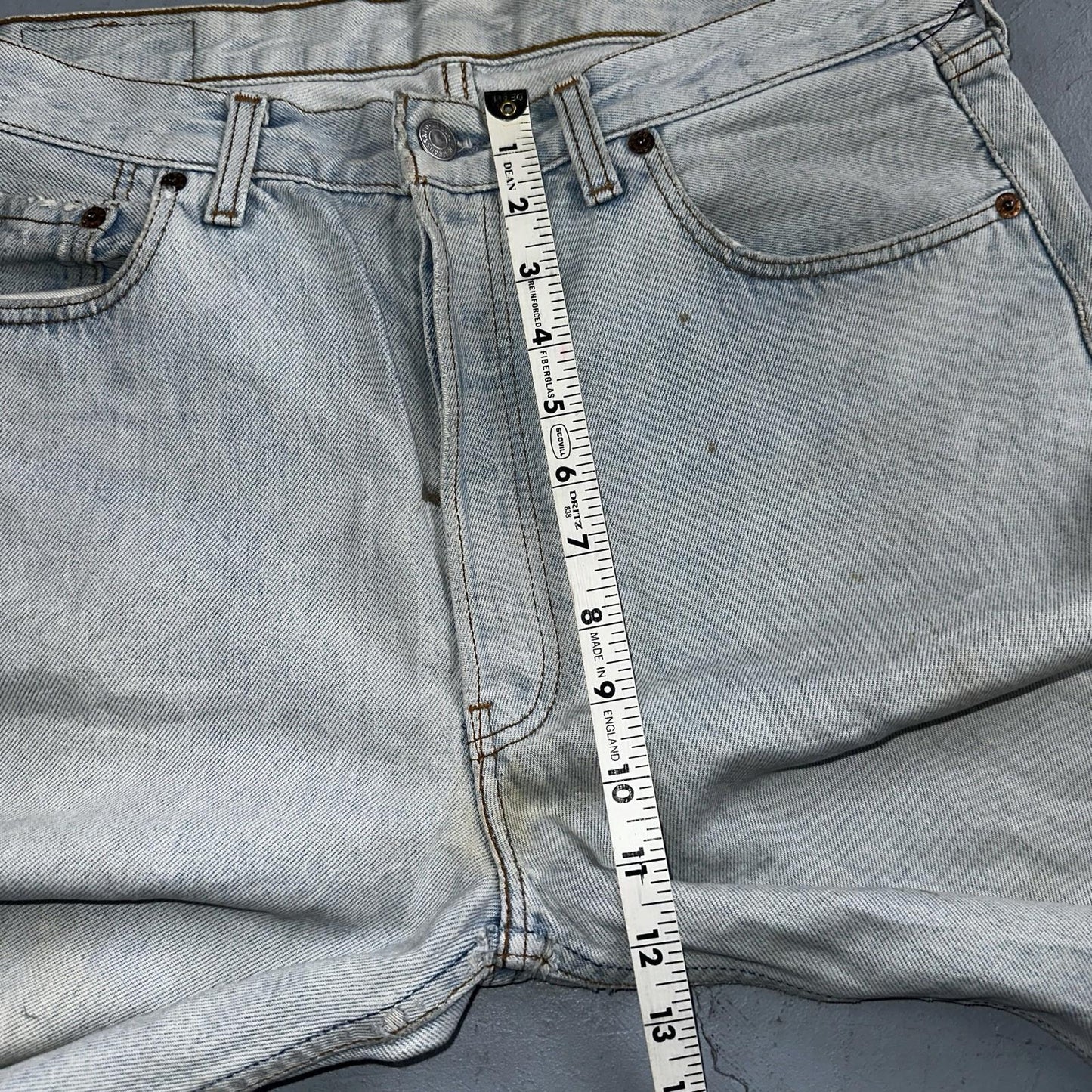 Levis 501 Vintage 90s Y2K XX Straight Leg Jeans Blue Light Wash 34x36 Act 33x31