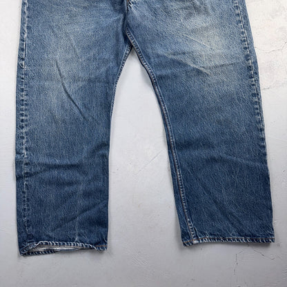 Levis 501 Vintage 80s USA XX Straight Leg Jeans Blue Med Wash 46x30 Act 41x26