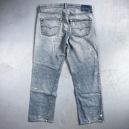 Levis 501 Vintage 80s Redline Selvedge USA XX Jeans Light Wash 40x33 Act 38x30
