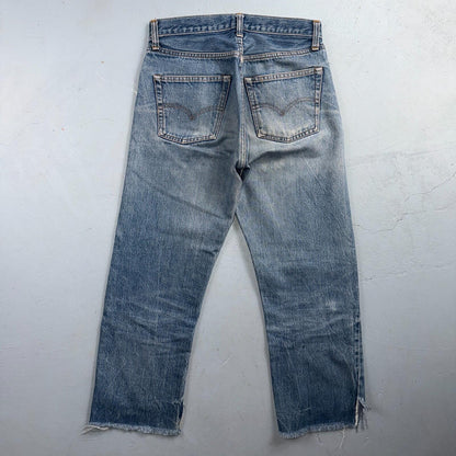 Levis 501 Vintage 80s Redline Selvedge USA XX Jeans Light Wash 30x31 Act 28x25