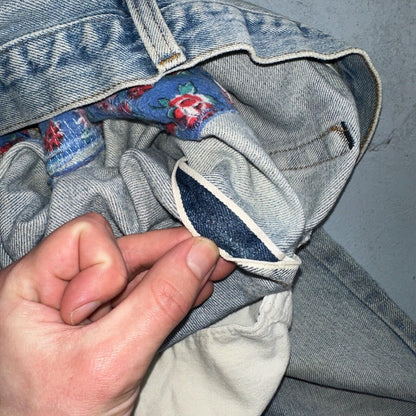 Levis 501 Vintage 80s Redline Selvedge USA XX Jeans Light Wash Skinny Act 29x32