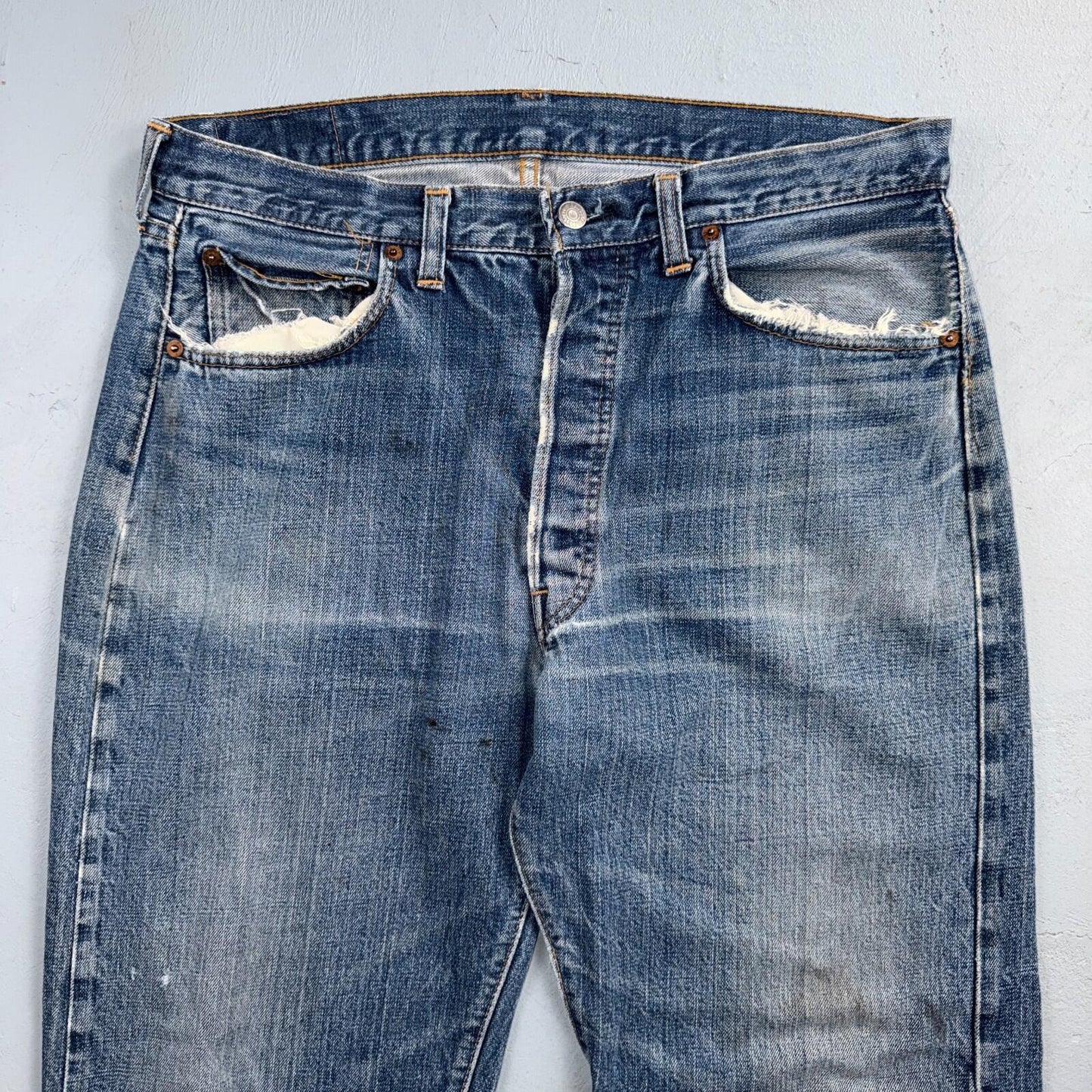 Levis 501 Big E Vintage 60s Redline Selvedge USA XX 1960s Jeans 36x32 Act 33x28