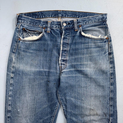 Levis 501 Big E Vintage 60s Redline Selvedge USA XX 1960s Jeans 36x32 Act 33x28