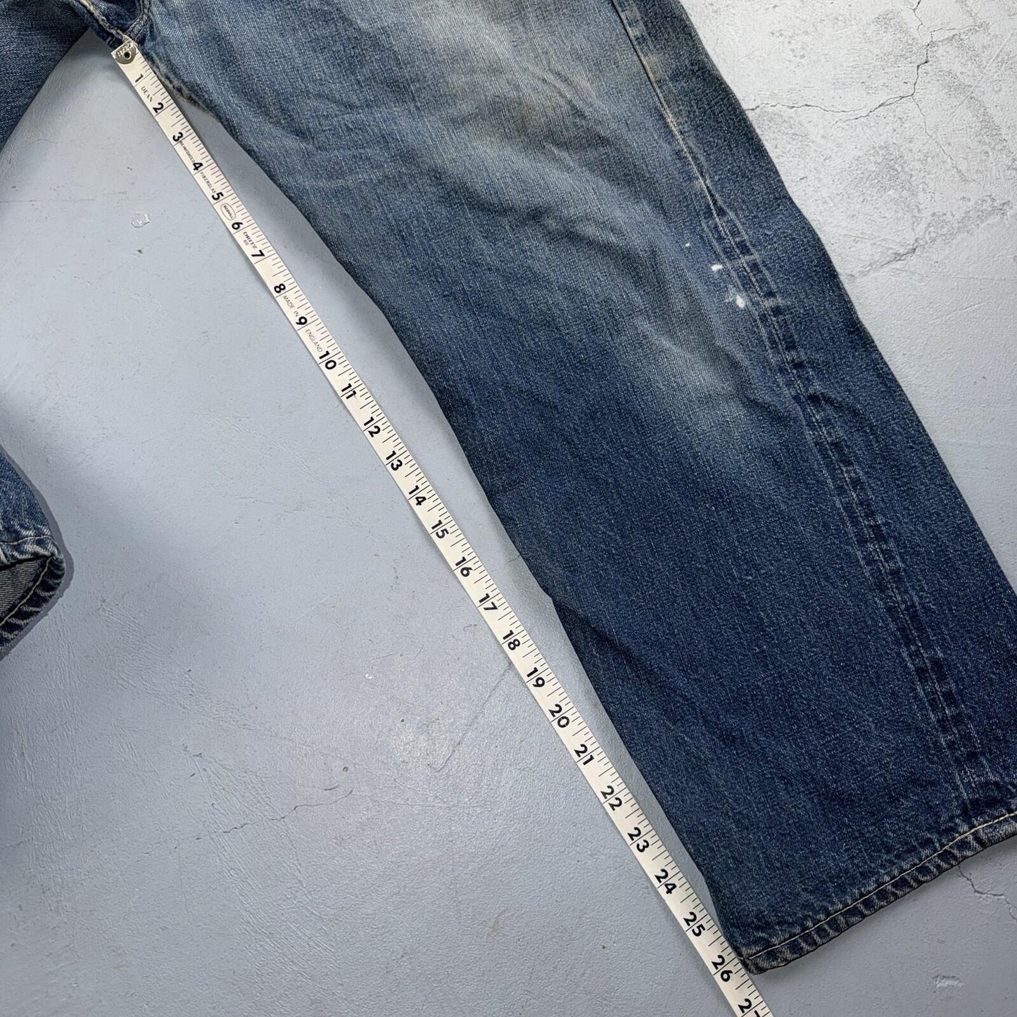 Levis 501 Big E Vintage 60s Redline Selvedge USA XX 1960s Jeans 66 Act 36x26
