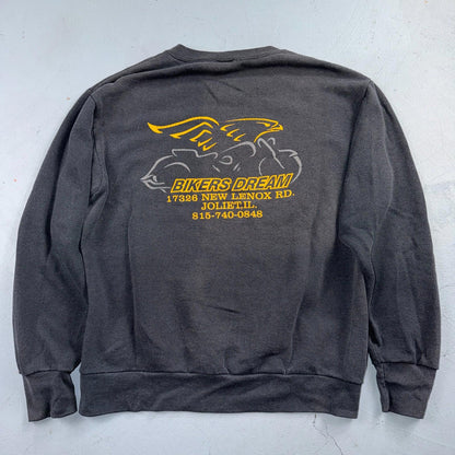 VTG 80s Harley Davidson Motorcycle Sweatshirt Nobodys Ol Lady Joliet 3D Emblem