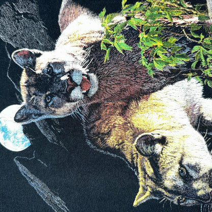 Mountain Lion VTG T Shirt Jim Morris Animal Graphic David Brower Environmental