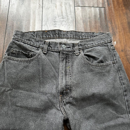 Vintage 90s Levis 505 34x30 Made In USA Tag Jeans Faded Grey 501 80s 31x28
