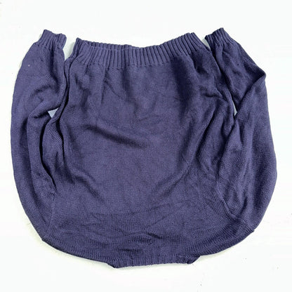 Polo Ralph Lauren Knit Crew Neck Sweater Blue Long Sleeve VTG 90s Cotton Size L