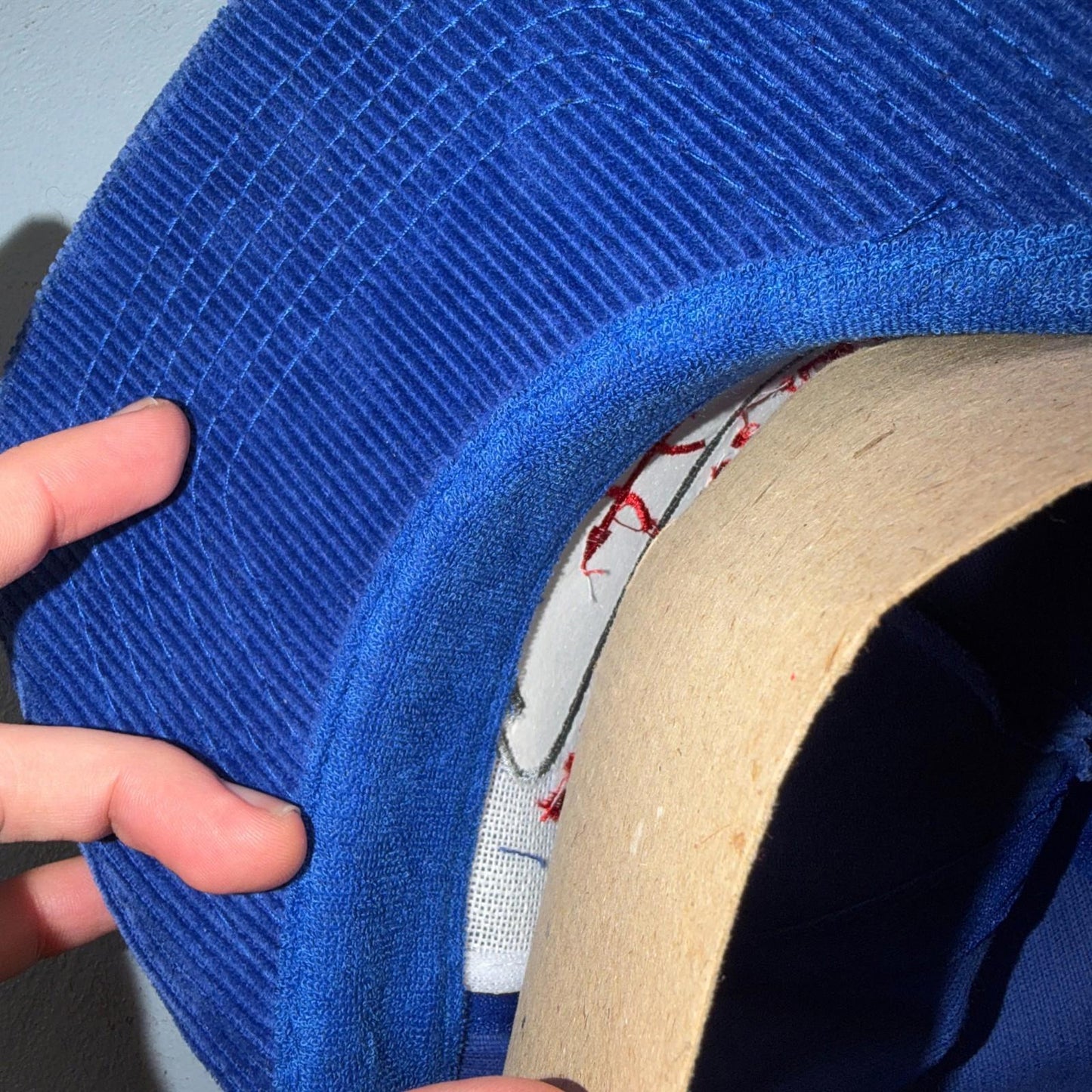 Salem Oregon Stone Crest Ranch Corduroy VTG Hat Baseball Cap Snapback Blue 80s