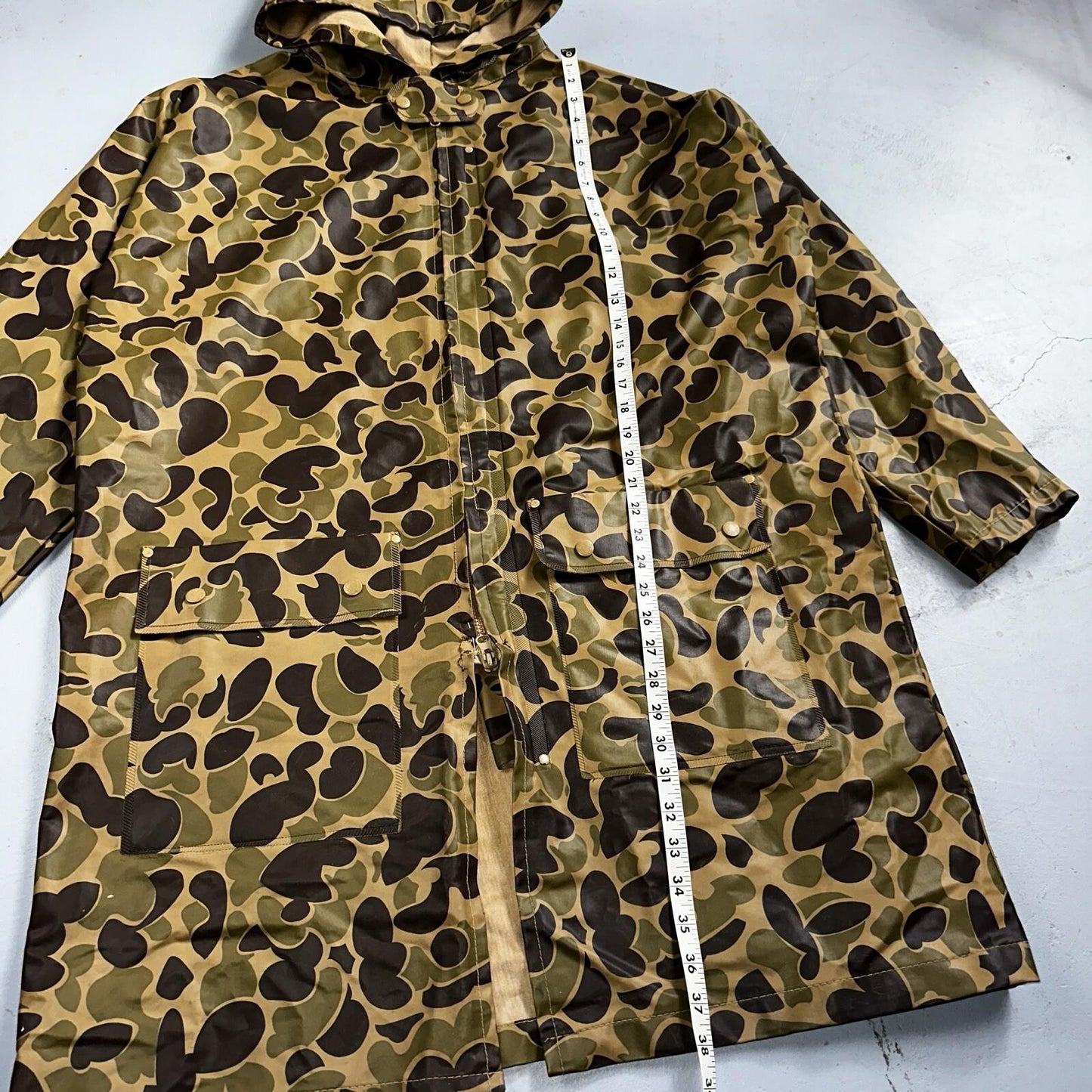 Dry Wear Rain Suit Adult Brown Green Camouflage Outdoor Hunting Mens XL Frogskin
