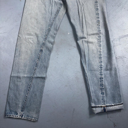 Levis 501 Vintage 80s Redline Selvedge USA XX Jeans Light Wash 30x38 Act 28x33