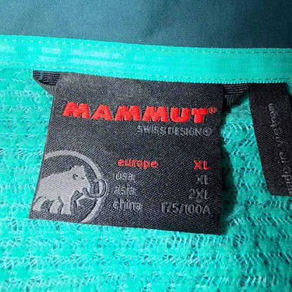 Mammut Womens SofTech Jacket Windbreaker Soft Shell Full Zip Pockets Green XL