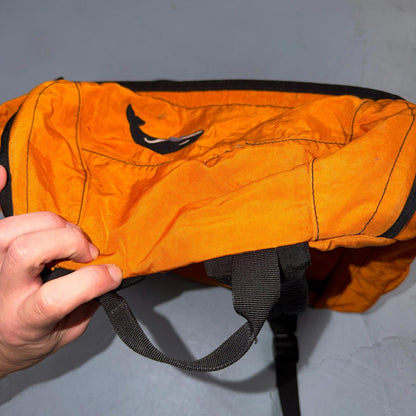 Vintage L.L. Bean Continental Rucksack Orange Backpack Hiking Camping 90s Orca