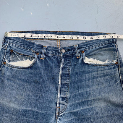 Levis 501 Big E Vintage 60s Redline Selvedge USA XX 1960s Jeans 36x32 Act 33x28