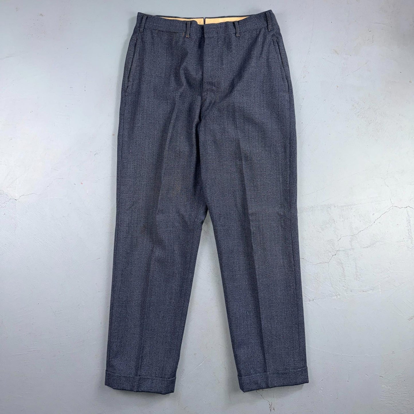 1950s 1960s VTG Mens 2 PC Suit 40 Jacket Coat Pants Blue Union Wool Rockabilly