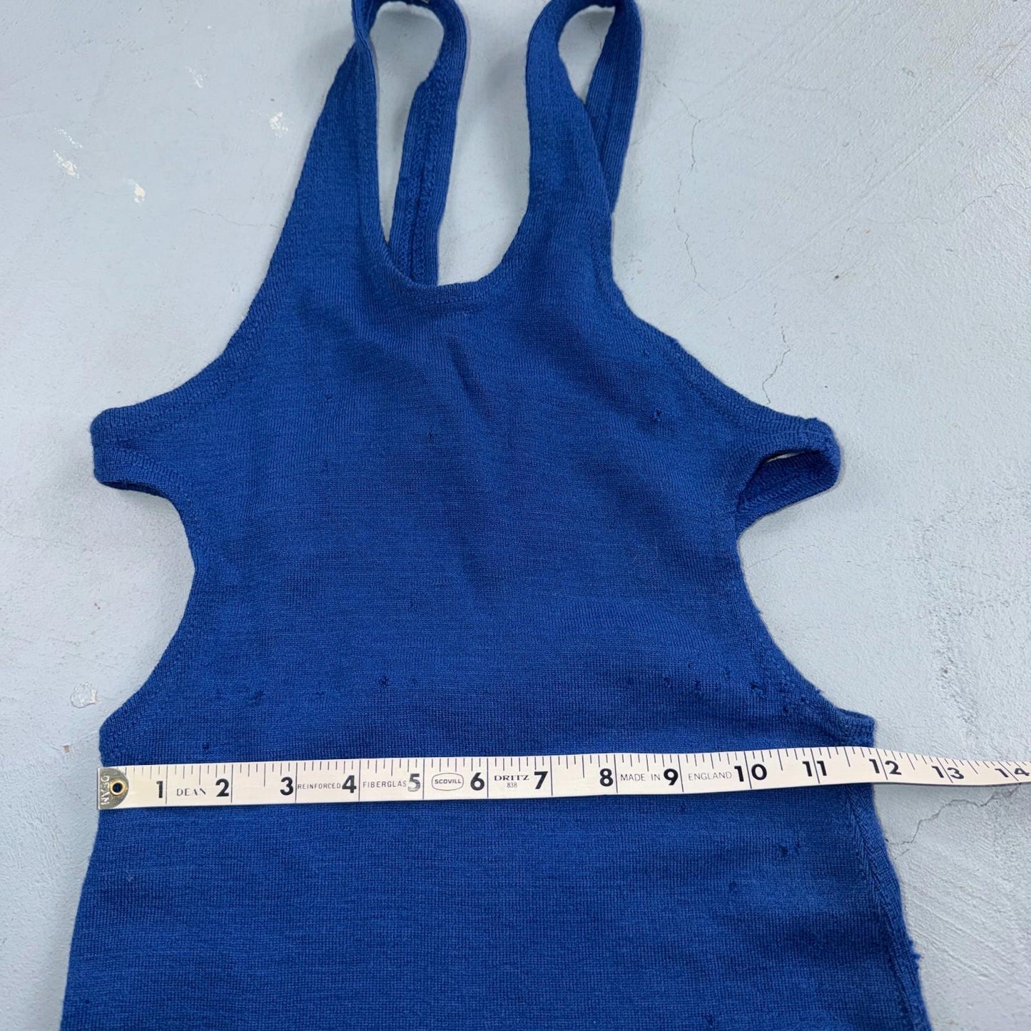 VTG Women's 20s Blue Wool Swimming Suit 920s Swimsuit JC Penneys 1920s Art Deco