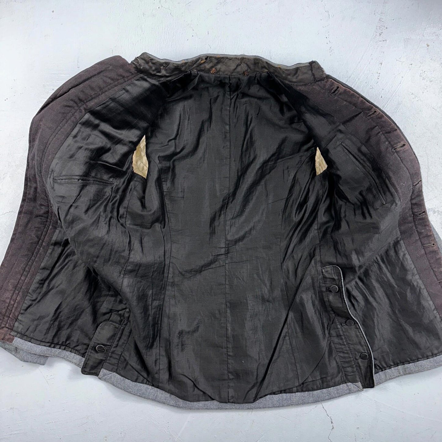 Antique 1900s Union USMA US Military Academy Cadet Uniform Gray Wool Jacket