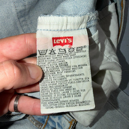 Levis 501 Vintage Y2K 90s XX Straight Leg Jeans Blue Light Wash 36x36 Act 35x32