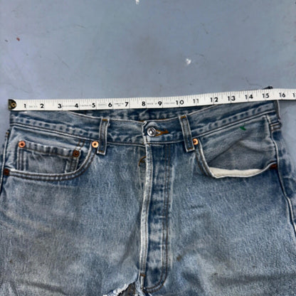 Levis 501 Vintage Y2K XX Straight Leg Jeans 33x36 Light Wash 2000s Act 31x31
