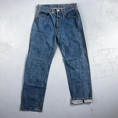 Levis 501 Vintage 70s SS Redline Selvedge USA XX Jeans Med Wash 30x31 Act 28x27