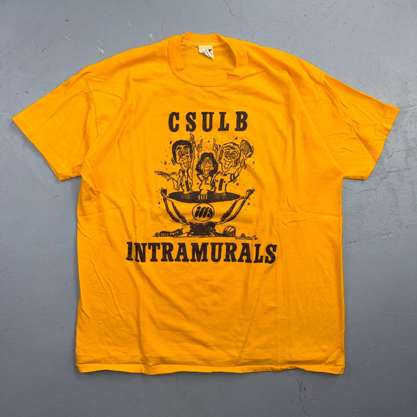 VTG 70s CSULB Intramurals Long Beach State University College Sports Graphic T S