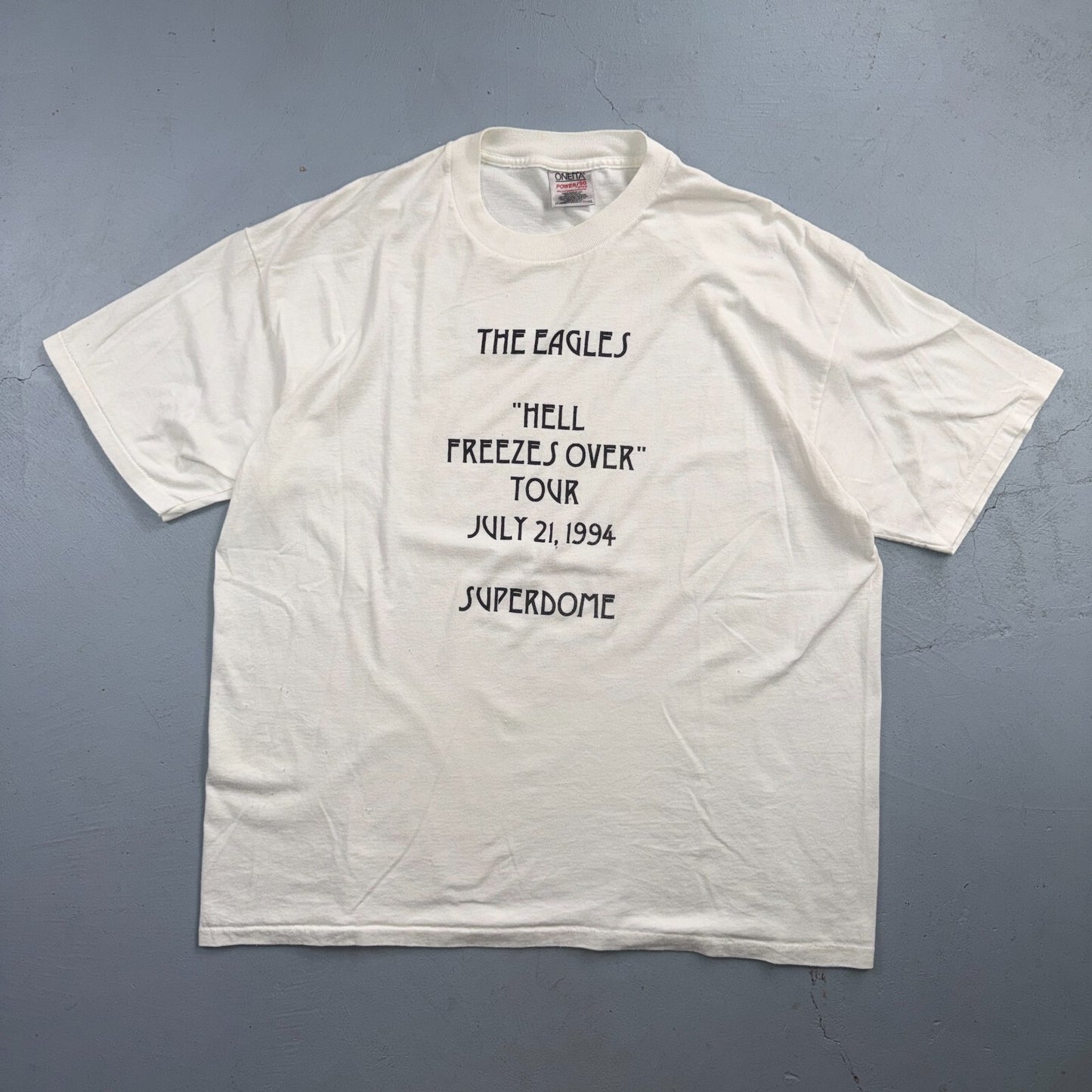 Eagles Band 1994 VTG T Shirt Hell Freezes Over July 21 Superdome Concert Music