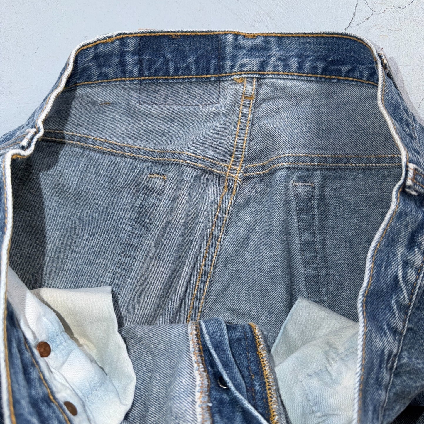 Levis 501 Vintage 80s USA XX Straight Leg Jeans Blue Light Wash 40x30 Act 37x28