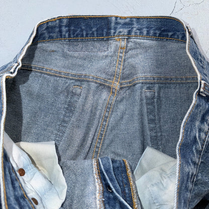 Levis 501 Vintage 80s USA XX Straight Leg Jeans Blue Light Wash 40x30 Act 37x28
