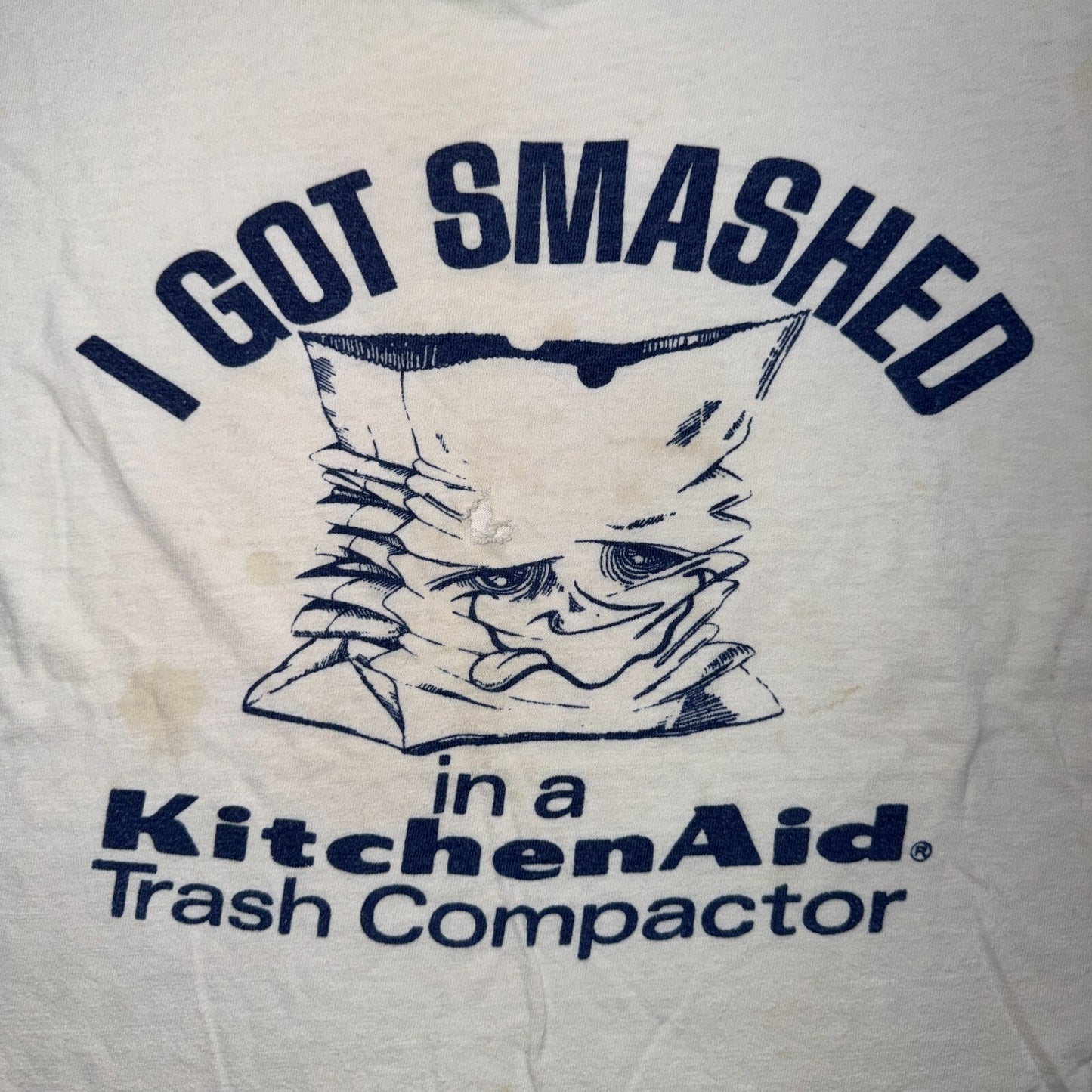 1960s 1970s Ringer VTG T Shirt Kitchen Aid Trash Compactor Pinup Rockabilly RARE
