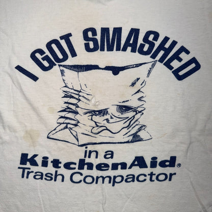 1960s 1970s Ringer VTG T Shirt Kitchen Aid Trash Compactor Pinup Rockabilly RARE