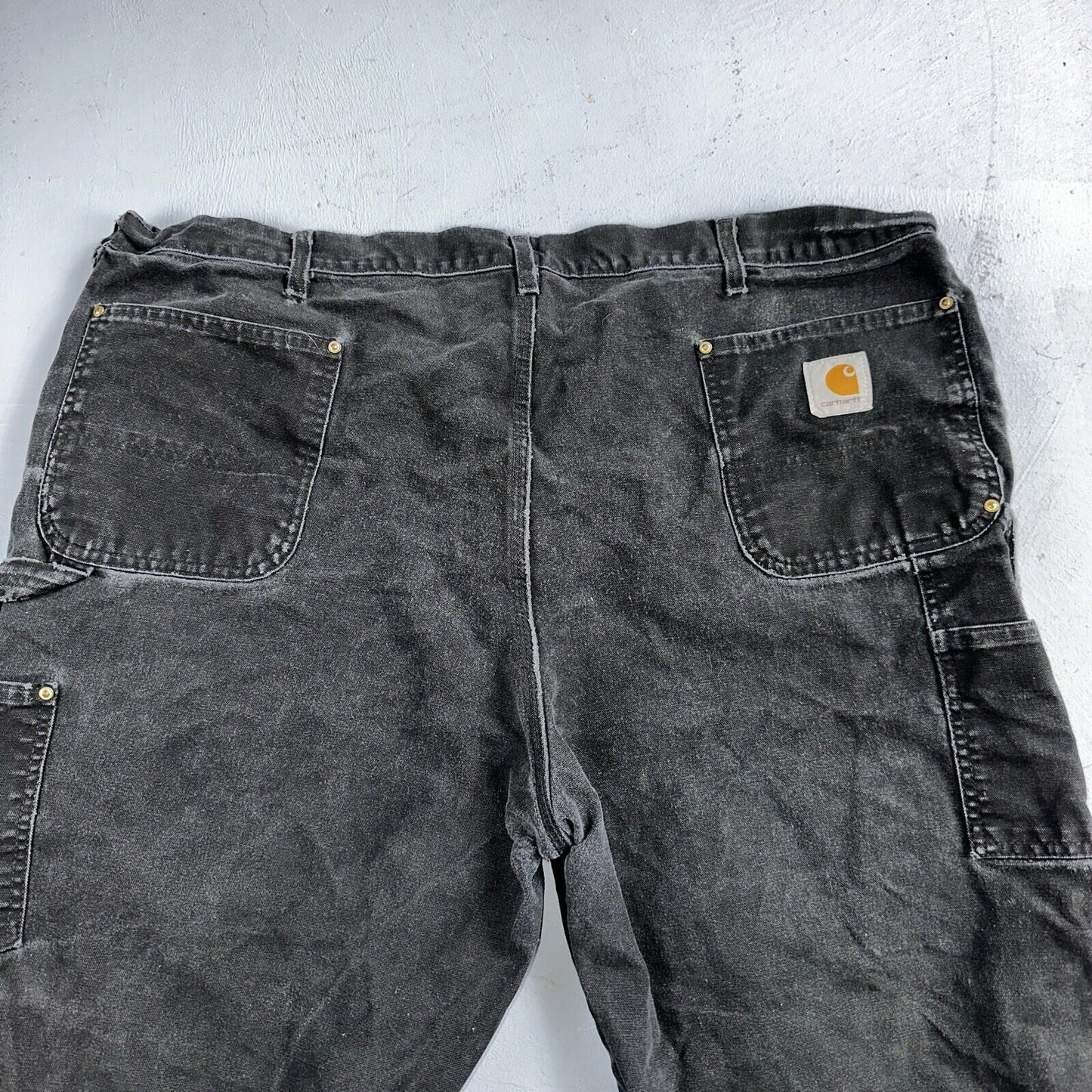 Carhartt VTG Double Knee Carpenter Pants USA B01 BLK Black Act 42x31
