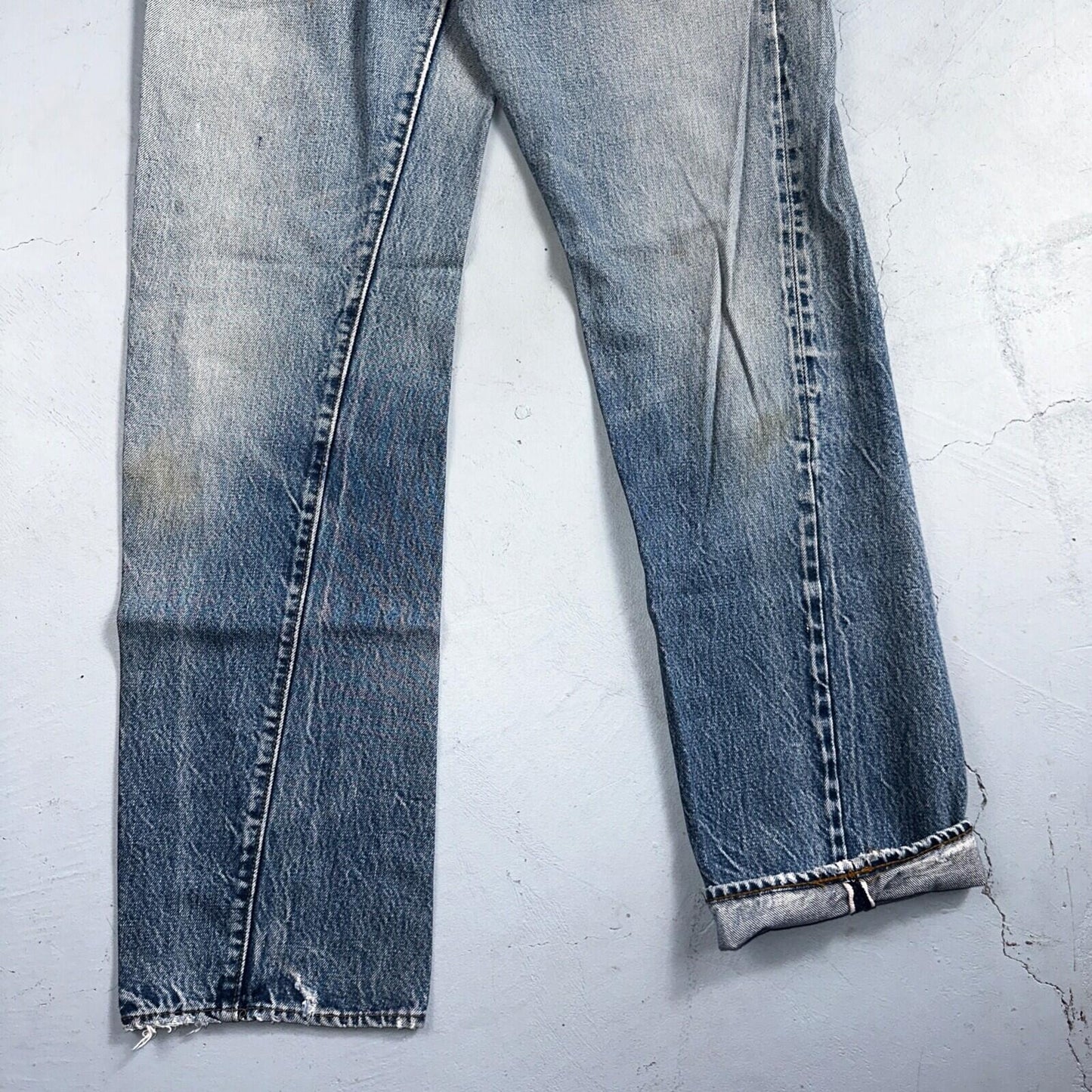 Levis 501 Vintage 80s Redline Selvedge USA XX Jeans Light Wash 1980s Act 28x32