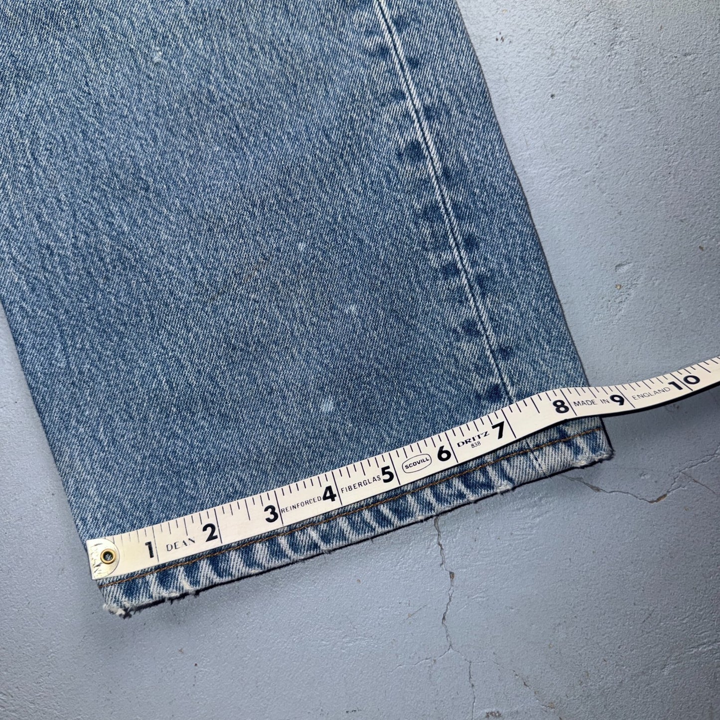 Levis 501 Vintage 90s USA XX Straight Leg Jeans Blue Thrashed 40x32 Act 37x28