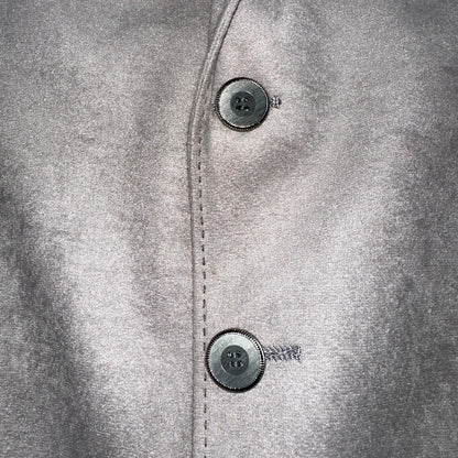 VTG Mens Suit 38 Jacket Sport Coat Rockabilly 60s 70s Suede Gray Disco The Knack