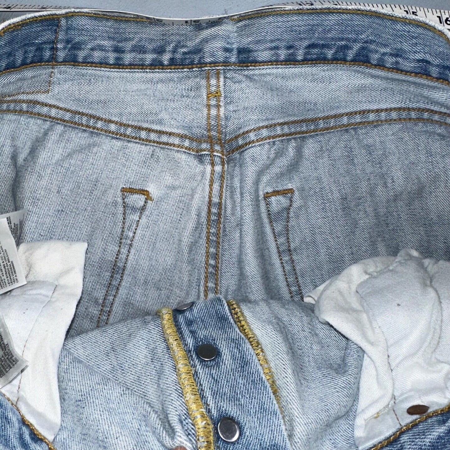 Levis 501 Vintage Y2K XX Straight Leg Jeans 36x30 Light Wash 2000s Act 35x29