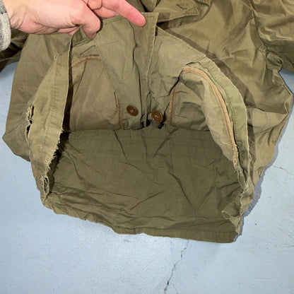 WW2 M41 Army Field Jacket Military 1940s WWII M-1941 Civilian? Unlined Rips