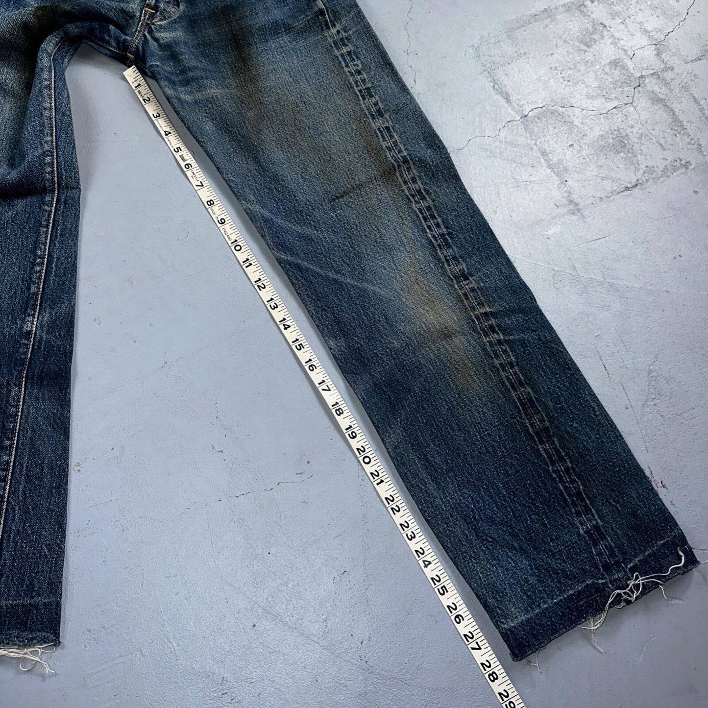 Levis 501 Big E Vintage 60s Redline Selvedge USA XX 1960s Jeans 27x30 Act 25x28
