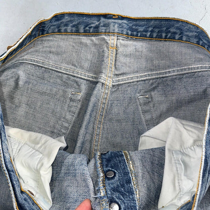 Levis 501 Vintage 90s Spain XX Straight Leg Jeans Blue Med Wash 38x34 Act 38x33