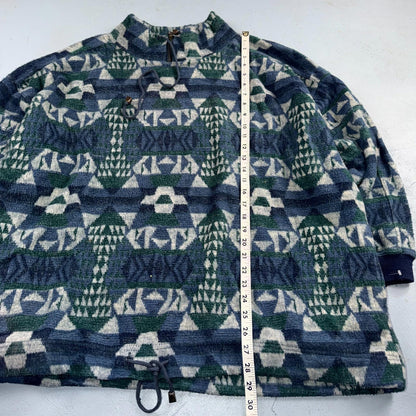 90s Venezia Vitale Sweater Women's 20 Long Sleeved Pullover Fleece Pattern Y2K