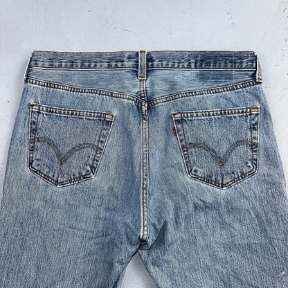 Levis 501 Vintage Y2K XX Straight Leg Jeans Blue Light Wash 34x32 Act 34x31