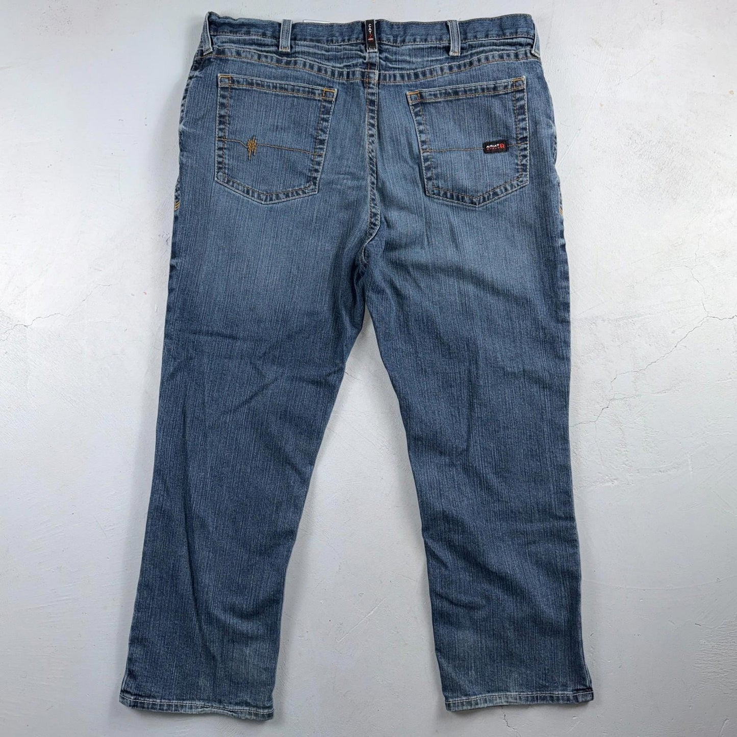Ariat M4 FR Jeans Mens Blue Flame Resistant Cat 2 Relaxed Boot Cut 42x30 Denim