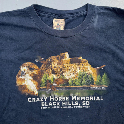 Crazy Horse Memorial Black Hills SD Vintage T Shirt Single Stitch Men's XL