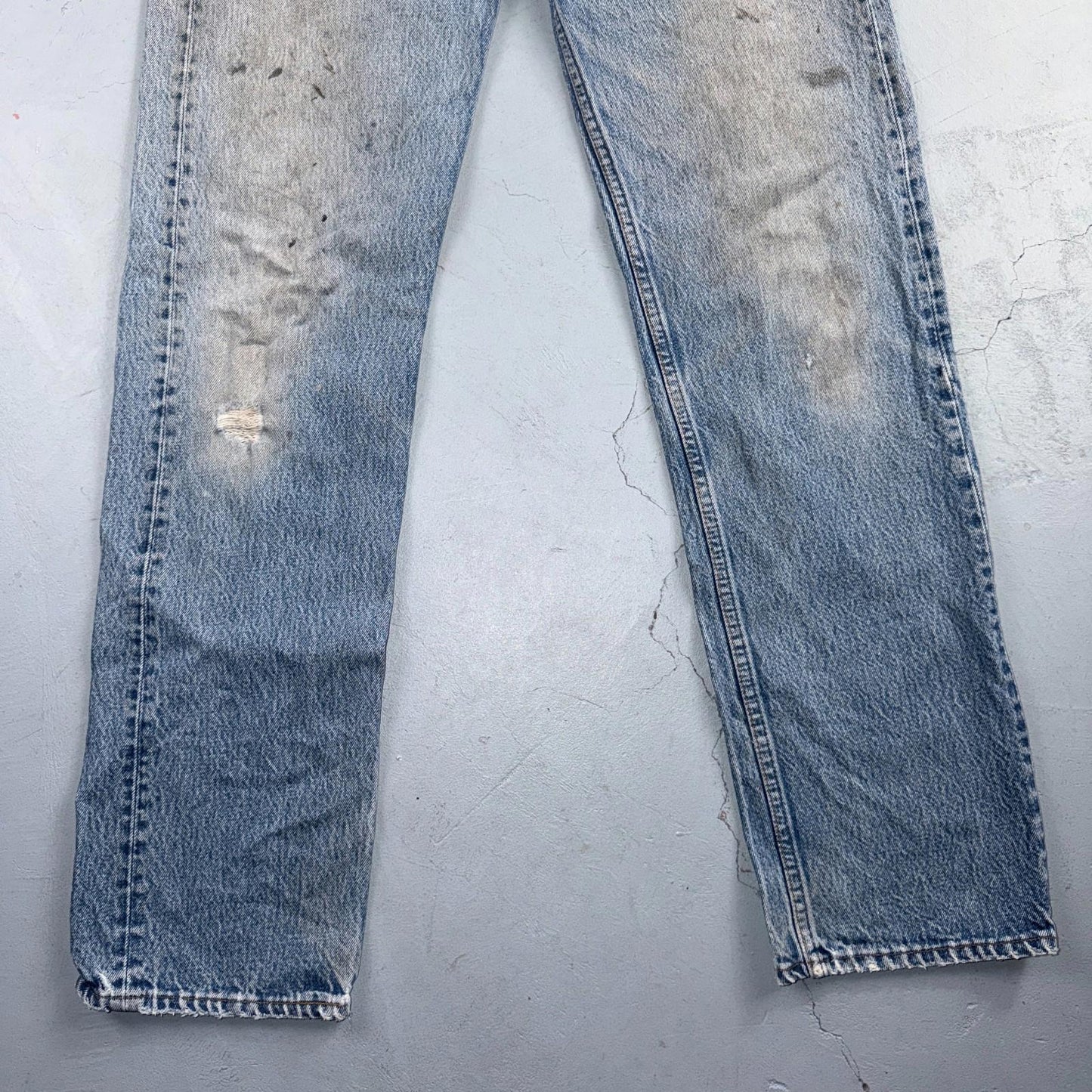 Levis 501 Vintage 80s USA XX Straight Leg Jeans Blue Med Wash 34x38 Act 31x33