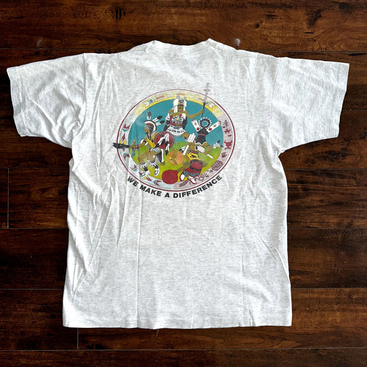 Knotts Indians Make Difference Vintage T Shirt Fruit Of The Loom USA 90s Tribal